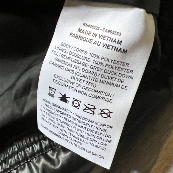 Nike Shiny Black Long Puffer Coat - Picture 4 of 9